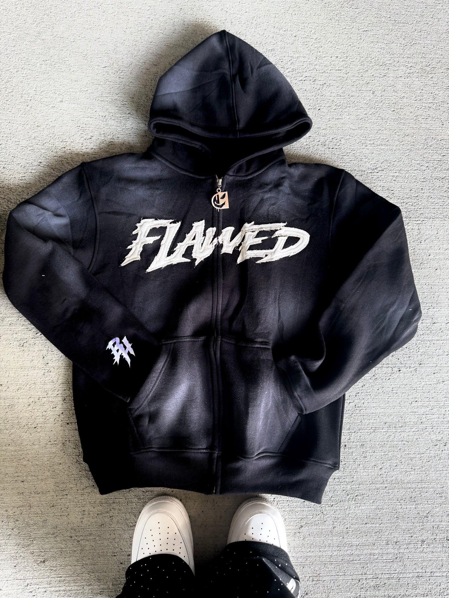 Black Flawed Hoodie